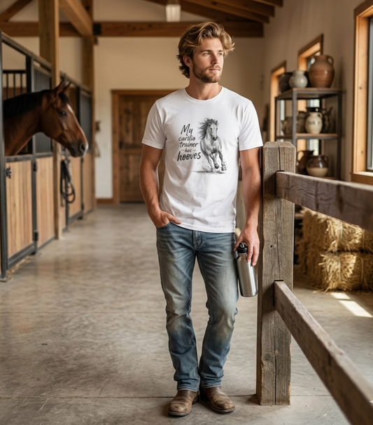 My Cardio Trainer Has Hooves – Horse Lover T-Shirt