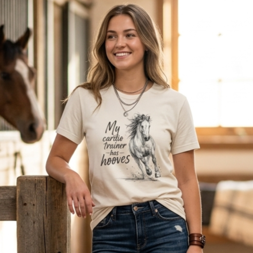 My Cardio Trainer Has Hooves – Horse Lover T-Shirt